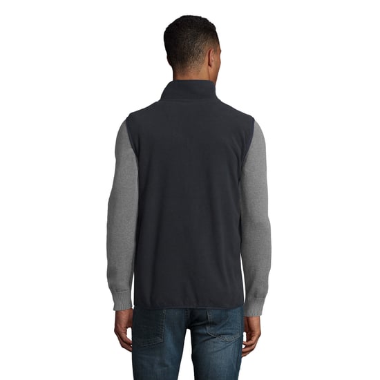 SOLS Unisex Adult Factor Fleece Zipped Body Warmer (Navy) - Image 2