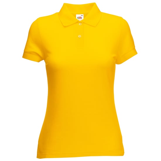 Fruit Of The Loom Womens Lady-Fit 65/35 Short Sleeve Polo Shirt (Sunflower) - Image 1