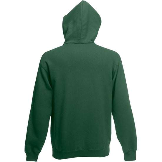 Fruit Of The Loom Mens Hooded Sweatshirt / Hoodie (Bottle Green) - Image 2