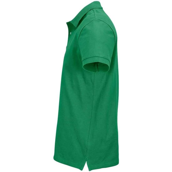 SOLS Unisex Adult Pacific Pique Twin Needle Stitch Polo Shirt (Kelly Green) - Image 3
