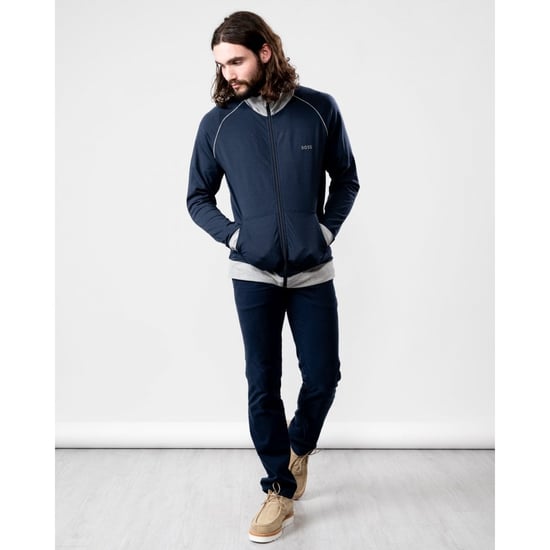 BOSS Orange Mix & Match Mens Zip Through Loungewear Sweatshirt - Image 6