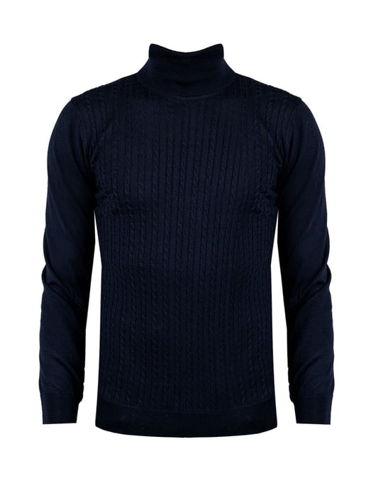 Xagon Man Suéter del hombre azul oscuro - Image 1