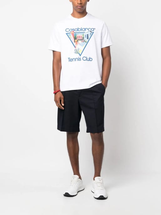 Camiseta Casablanca La Joueuse Tennis Club en blanco - Image 3