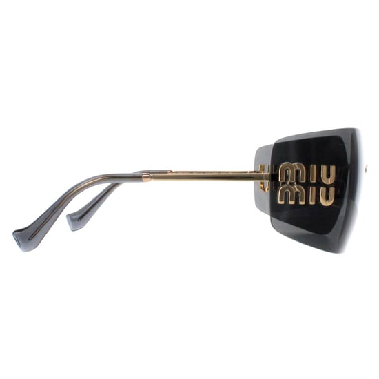 Miu Miu Rimless Womens Gold Dark Grey MU54YS