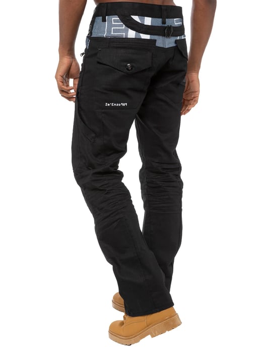 Enzo | Jeans de mezclilla negros con recubrimiento para hombre - Image 3
