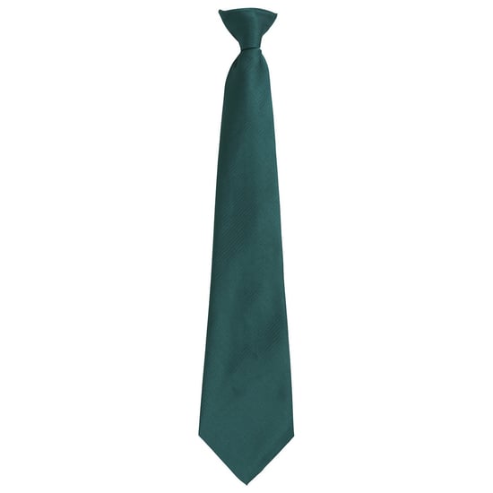 Premier Unisex Adult Colours Fashion Plain Clip-On Tie (Bottle) - Image 1