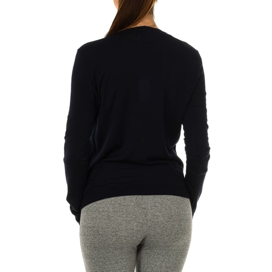 Women's long-sleeved round neck sweater 7V5MY3-2M1DZ