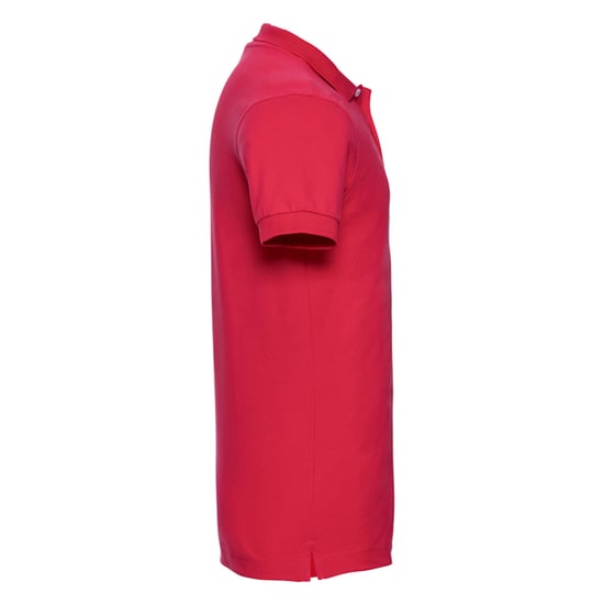 Russell Mens Stretch Fitted Polo Shirt (Classic Red) - Image 3
