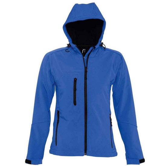 SOLS Womens/Ladies Replay Soft Shell Jacket (Royal Blue) - Image 1