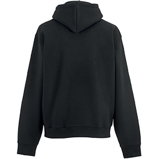 Russell Mens Authentic Hooded Sweatshirt / Hoodie (Black) - Image 2