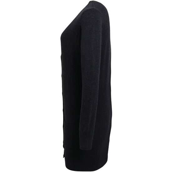 Premier Womens/Ladies Longline V Neck Knitted Cardigan (Charcoal) - Image 3