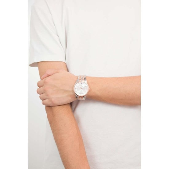 Emporio Armani AR11044 Lambda Silver Dial Men's Watch - Image 4