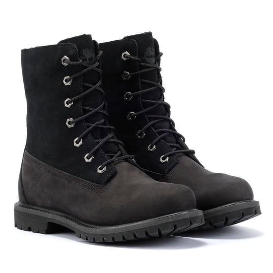 Timberland Warm Lined Waterproof Leather Women's Black Boots - Image 1