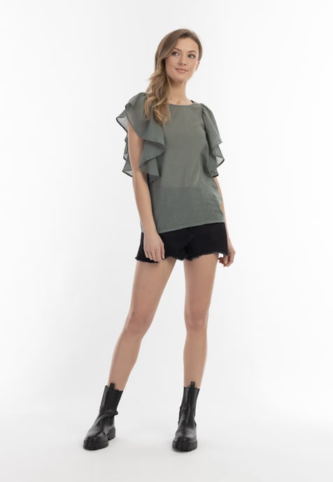 Dreimaster Blouse women olive - Image 2