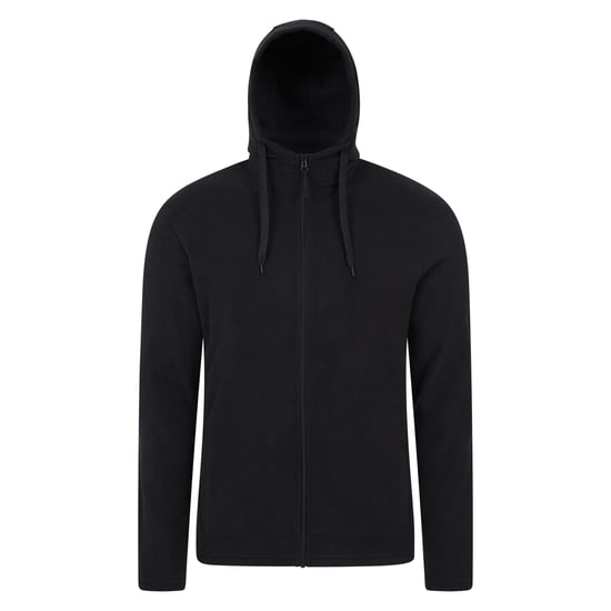 Mountain Warehouse Mens Camber Fleece Full Zip Hoodie (Black) - Image 1