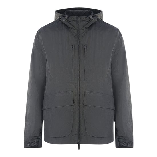 Chaqueta negra lisa con capucha de Lyle & Scott - Image 1