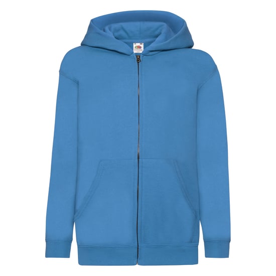 Fruit of the Loom Childrens/Kids Classic Full Zip Hoodie (Azure Blue) - Image 1