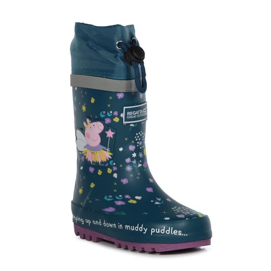 Regatta Childrens/Kids Fantasy Peppa Pig Splash Wellington Boots (Gulfstream) - Image 3