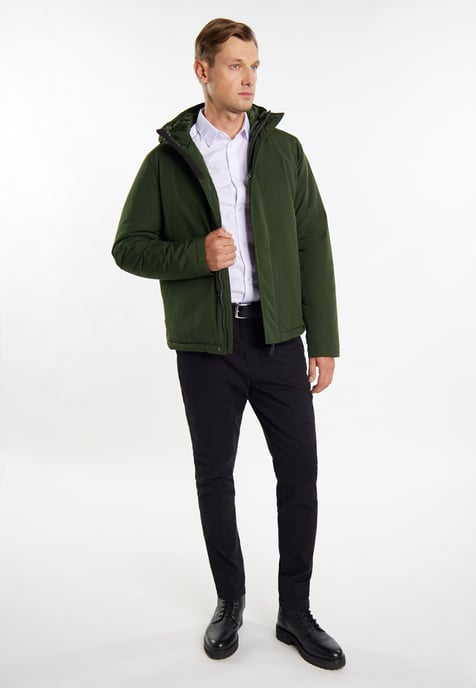 Dreimaster Padded winter jacket Men dark green - Image 2