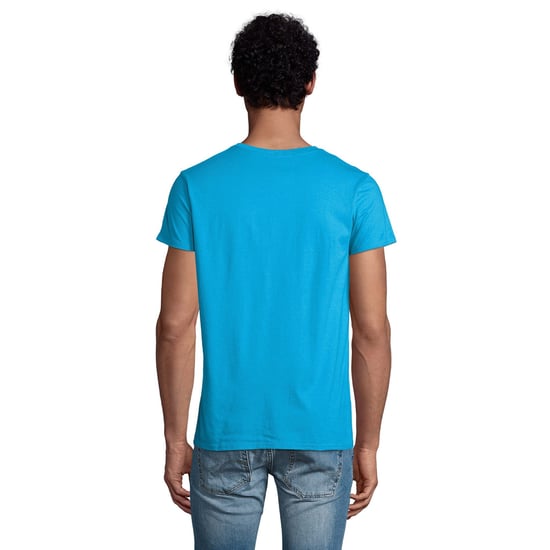 SOLS Mens Crusader Organic T-Shirt (Aqua Blue) - Image 6
