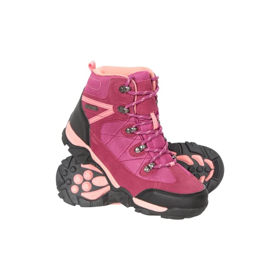 Mountain Warehouse Childrens/Kids Trail Suede Walking Boots (Pink)