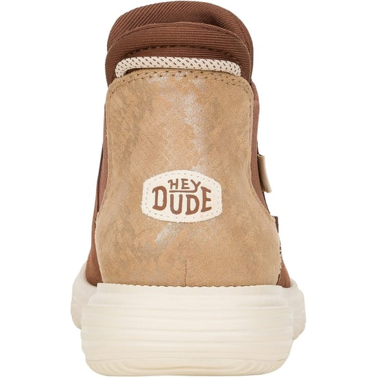 HEYDUDE Branson Novelty Leather Women's Brown/Snake Boots - Image 2