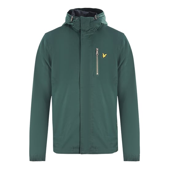 Chaqueta verde con dobladillo redondeado y capucha de Lyle & Scott - Image 1