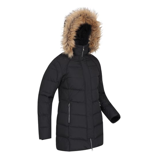 Mountain Warehouse Womens/Ladies Isla II Long Down Jacket (Jet Black) - Image 4