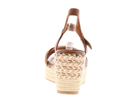 Marco Tozzi Womens Sandals Wedge Maraya Buckle tan