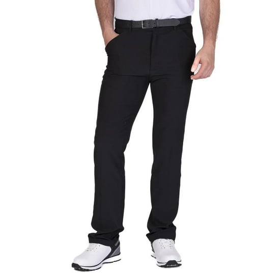 Island Green Mens Tour Stretch Tapered Leg Golf Trousers (Black) - Image 4