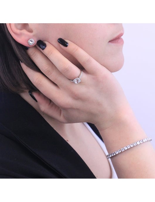 Pendientes Cushy - Plata y Cristal - Image 5
