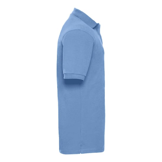Russell Mens Ripple Collar & Cuff Short Sleeve Polo Shirt (Sky Blue) - Image 2