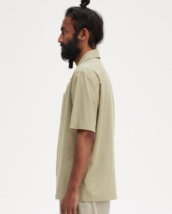 Camisa de Polo de Manga Corta con Cuello Reverso de Textura Ligera para Hombre Fred Perry - Image 5