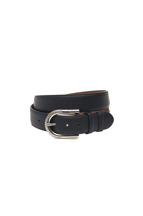 Billionaire Italian Couture Men's Blue Leather Belt - Image 1