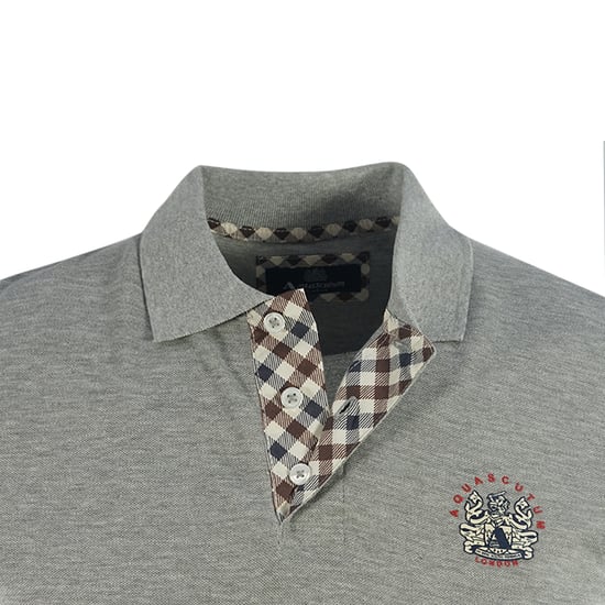 Polo gris con escudo de Aquascutum London - Image 4