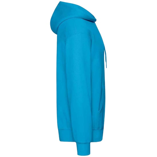 Fruit Of The Loom Unisex Adults Classic Hooded Sweatshirt (Azure Blue) - Image 3
