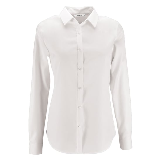 SOLS Womens/Ladies Brody Herringbone Shirt (White) - Image 1