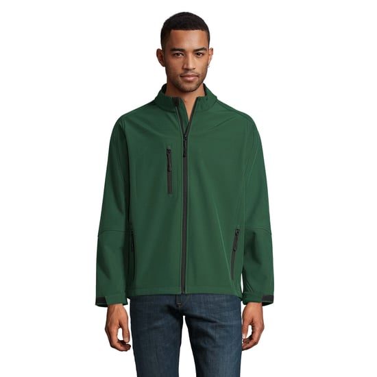 SOLS Mens Relax Soft Shell Jacket (Bottle Green) - Image 1