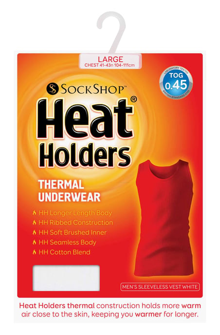 Heat Holders - Chaleco térmico sin mangas de algodón para hombre - Image 2