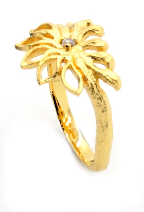 Orphelia Women's 925 Sterling Silver Ring - Gold ZR-6027/2 - Image 2