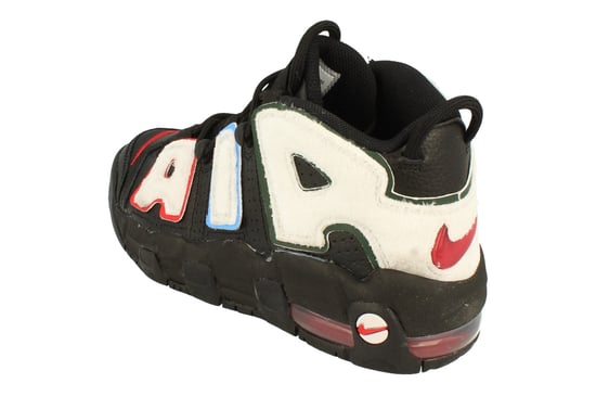 Nike Air More Uptempo Gs Basketball Black Trainers - Image 2