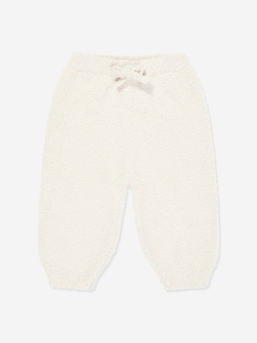 7AM Enfant Baby  Fuzzy Boxy Lounge Pants in Ivory
