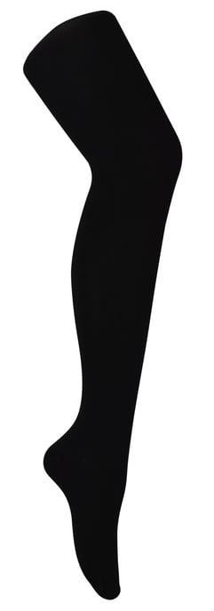 2 Pack Mallas de Bambú para Mujer en Negro | Mallas opacas lisas super suaves para mujer - Negro - Image 1