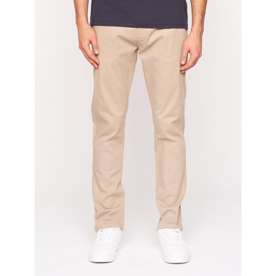 Crosshatch Mens Roysden Chinos (Beige) - Image 1