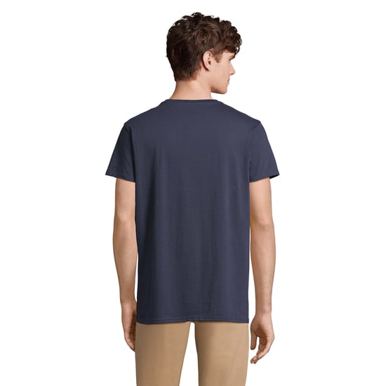 SOLS Mens Pioneer Organic Cotton T-Shirt (French Navy) - Image 2
