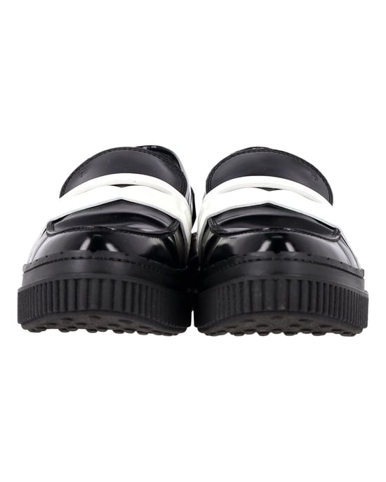 Tod's Platform Penny Loafers in Black Leather - Image 3
