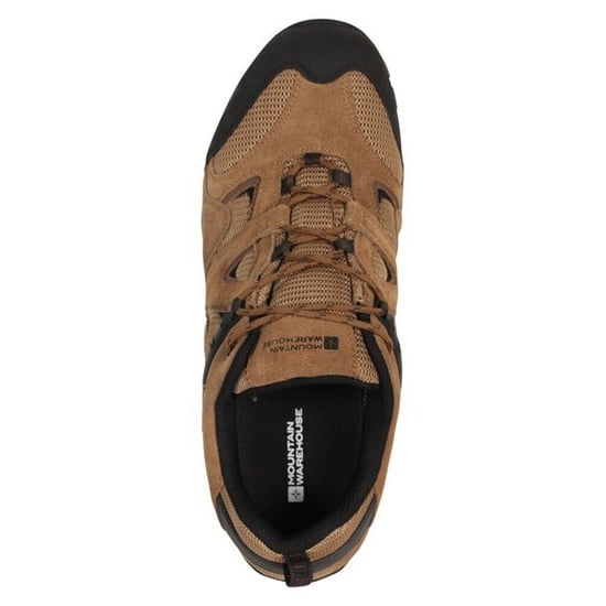Mountain Warehouse Mens Curlews Waterproof Suede Walking Shoes (Dark Beige) - Image 5