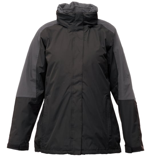 Regatta Womens/Ladies Defender III 3-In-1 Jacket (Waterproof & Windproof) (Black/Seal Grey)