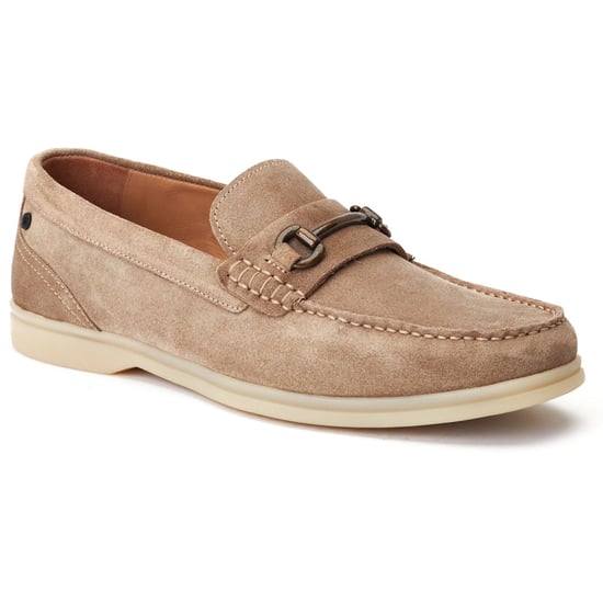 Base London Snapper Leather Men's Sand Loafers - Image 1