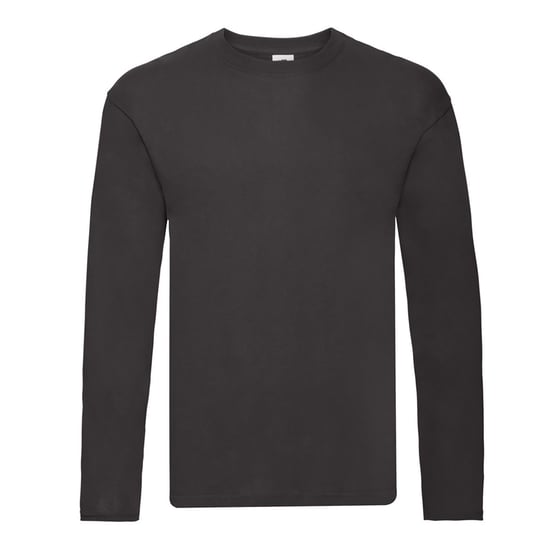 Fruit Of The Loom Mens R Long-Sleeved T-Shirt (Black) - Image 1